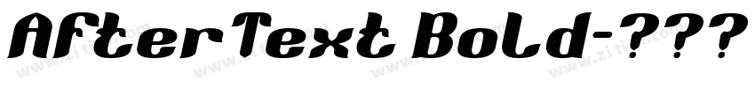 AfterText Bold字体转换